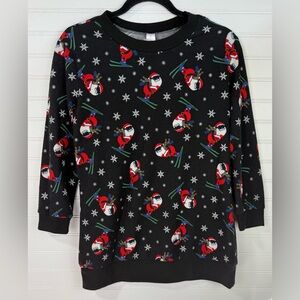 No boundaries juniors Santa Ski black holiday sweater. 3/4 sleeves. Size 7/9.